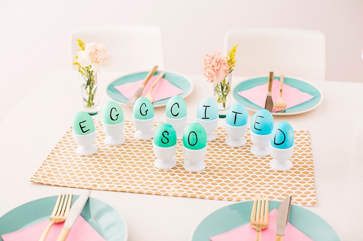 brit.co Decoração de Páscoa: Centro de mesa