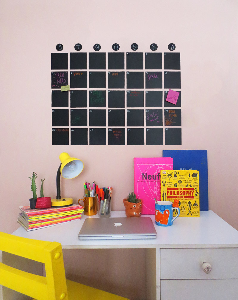DIY: calendário de parede