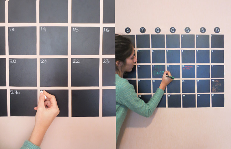 DIY: calendário de parede